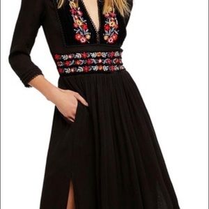 Free People Embroidered Maxi Dress